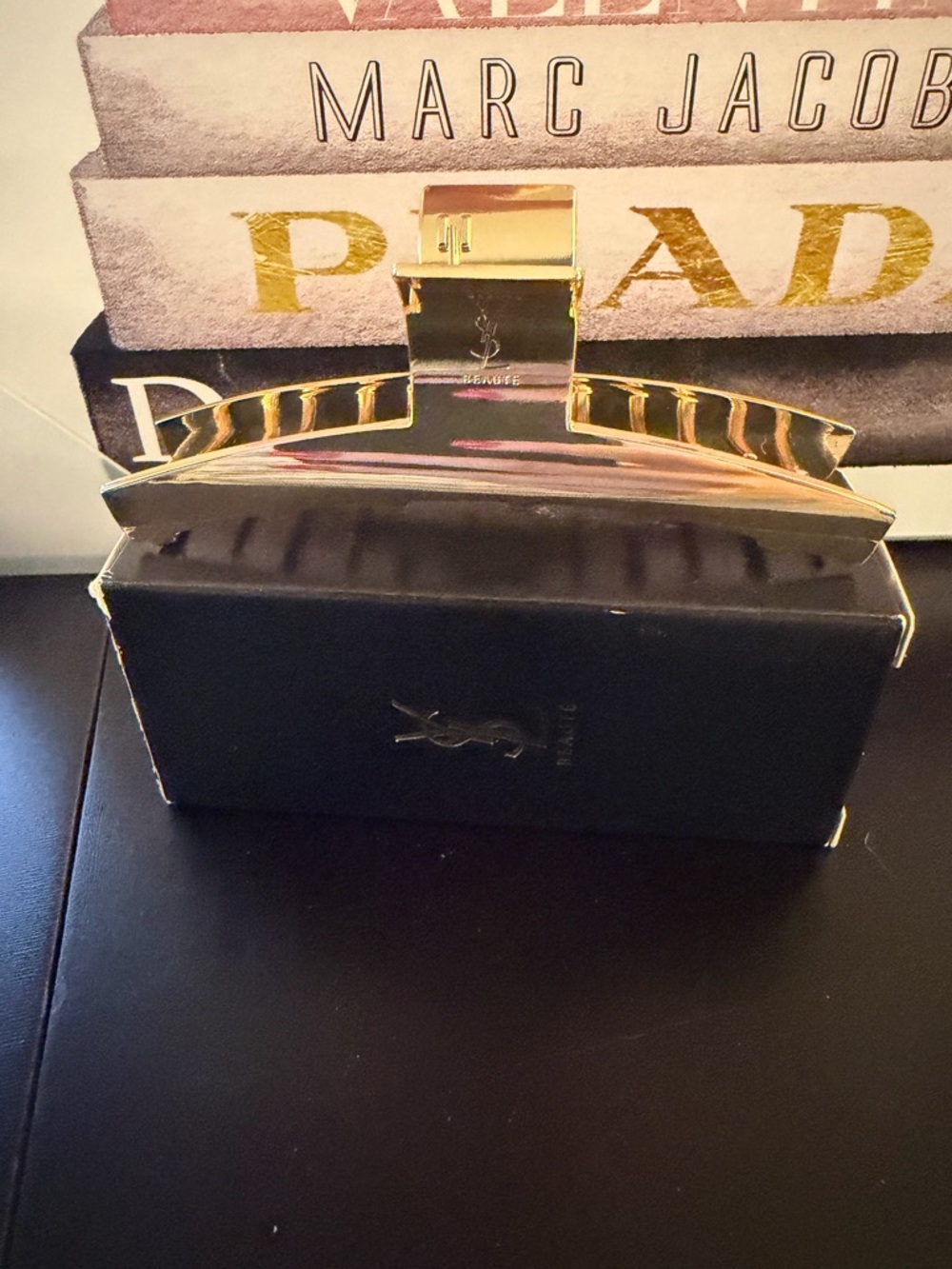 Yves Saint Laurent Gold Hair Clip NIB